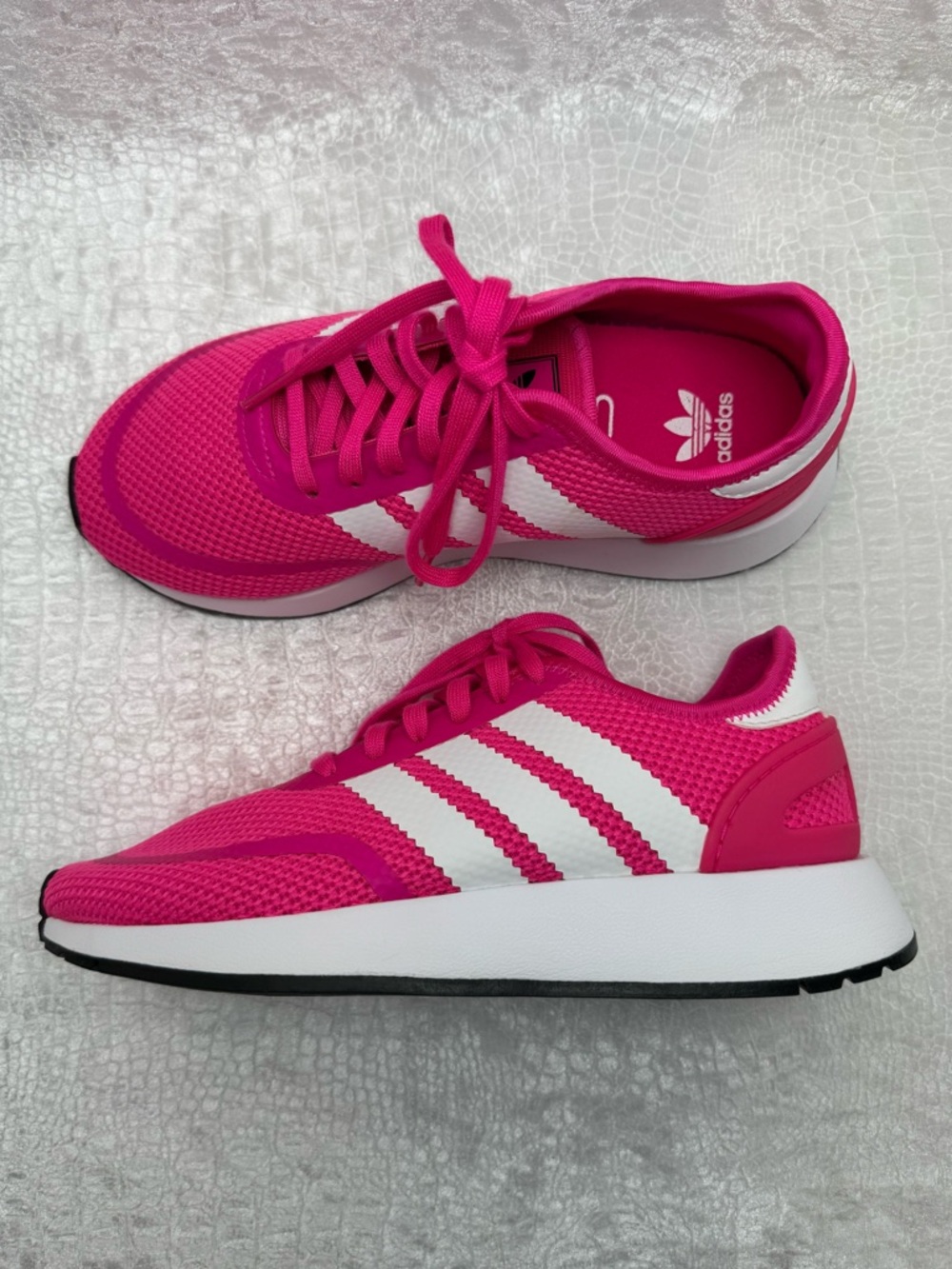adidas Originals N-5923 Hot Pink Sneakers, Girl Youth Size 4
